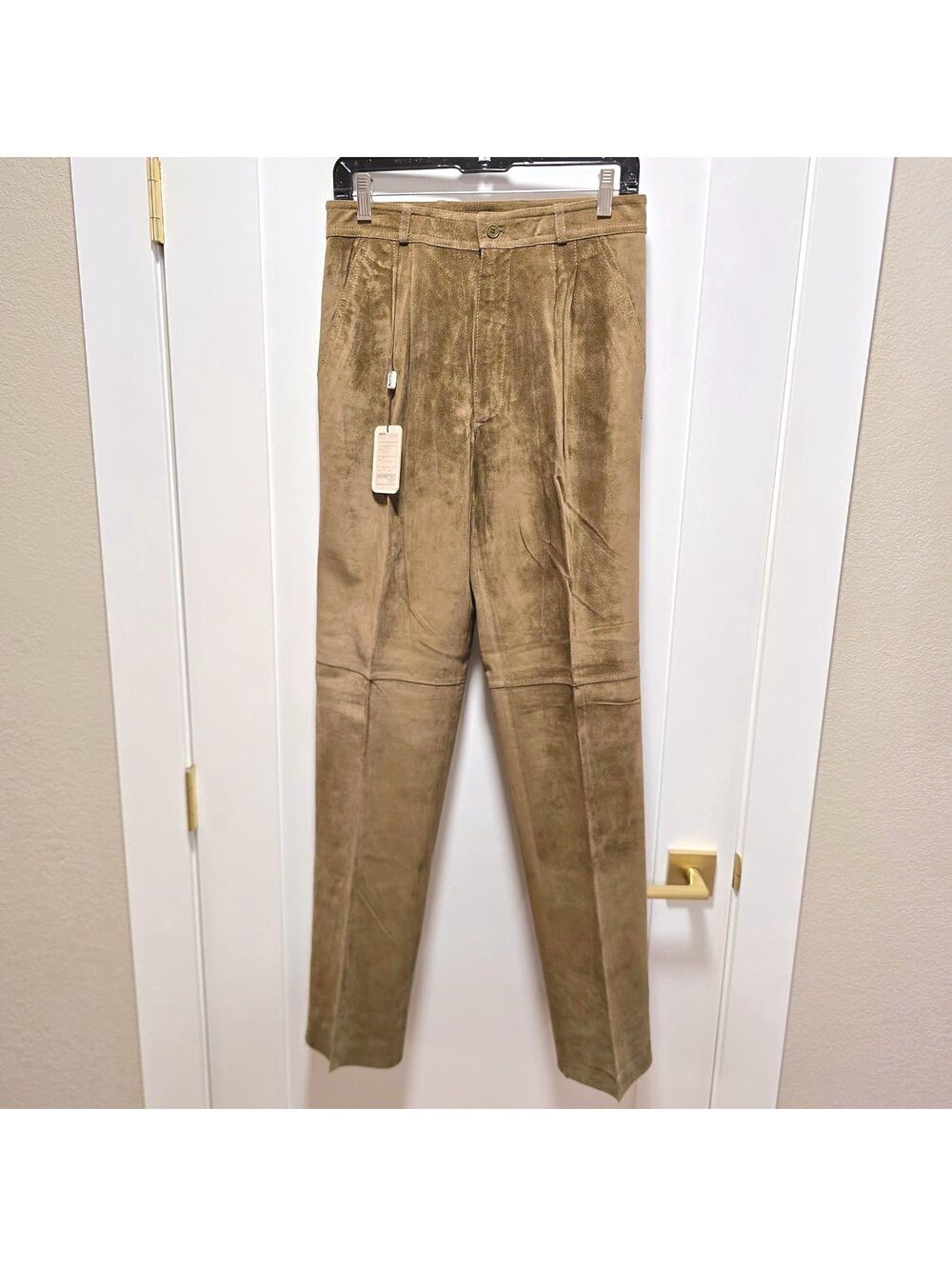 Unisex Smalby Genuine Brown Suede Trousers - NWT